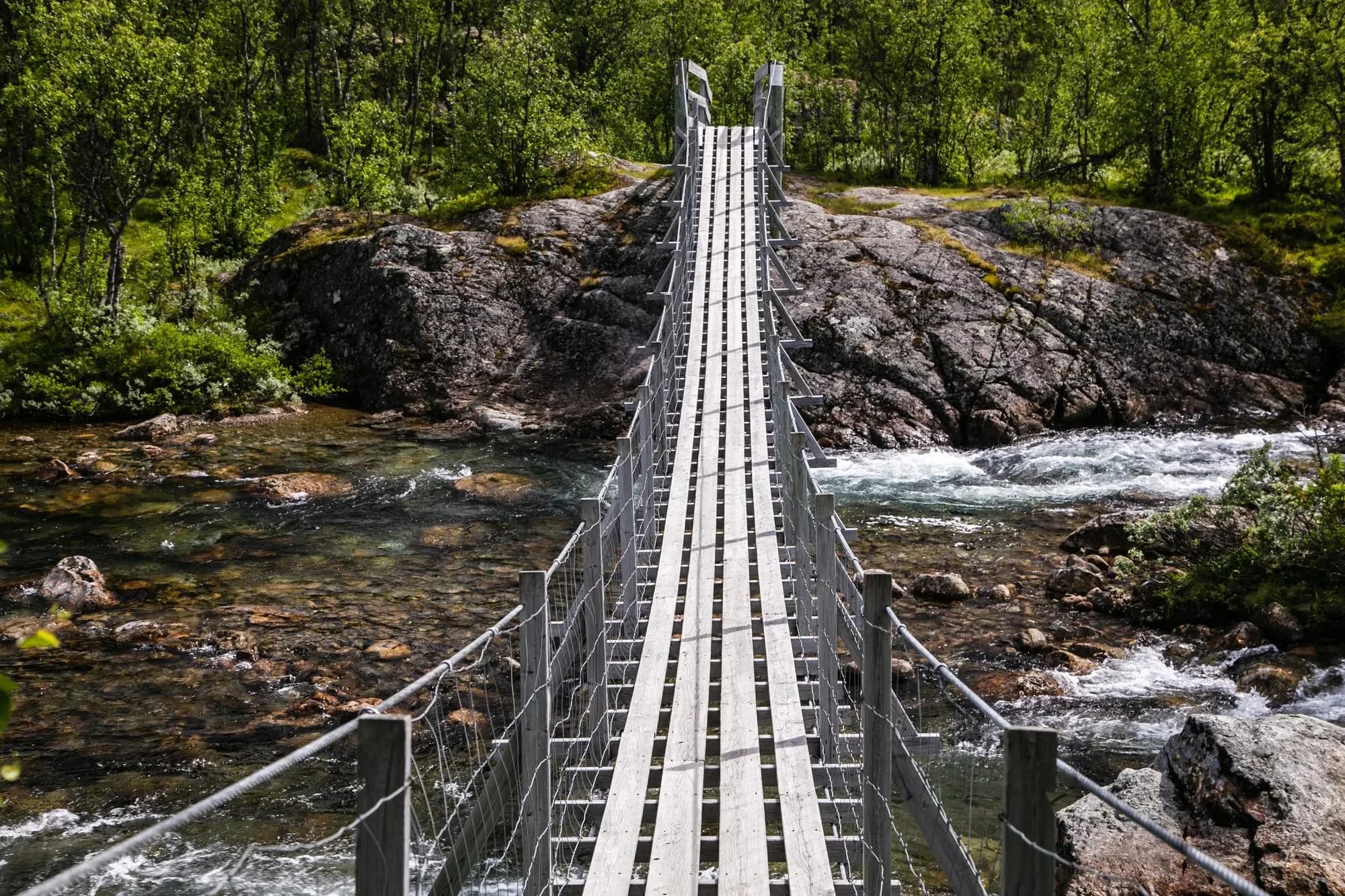 Handeck Falls Suspension Bridge