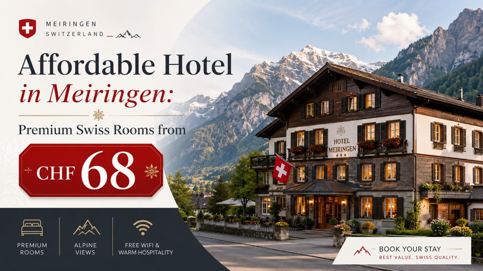 Affordable Hotel in Meiringen
