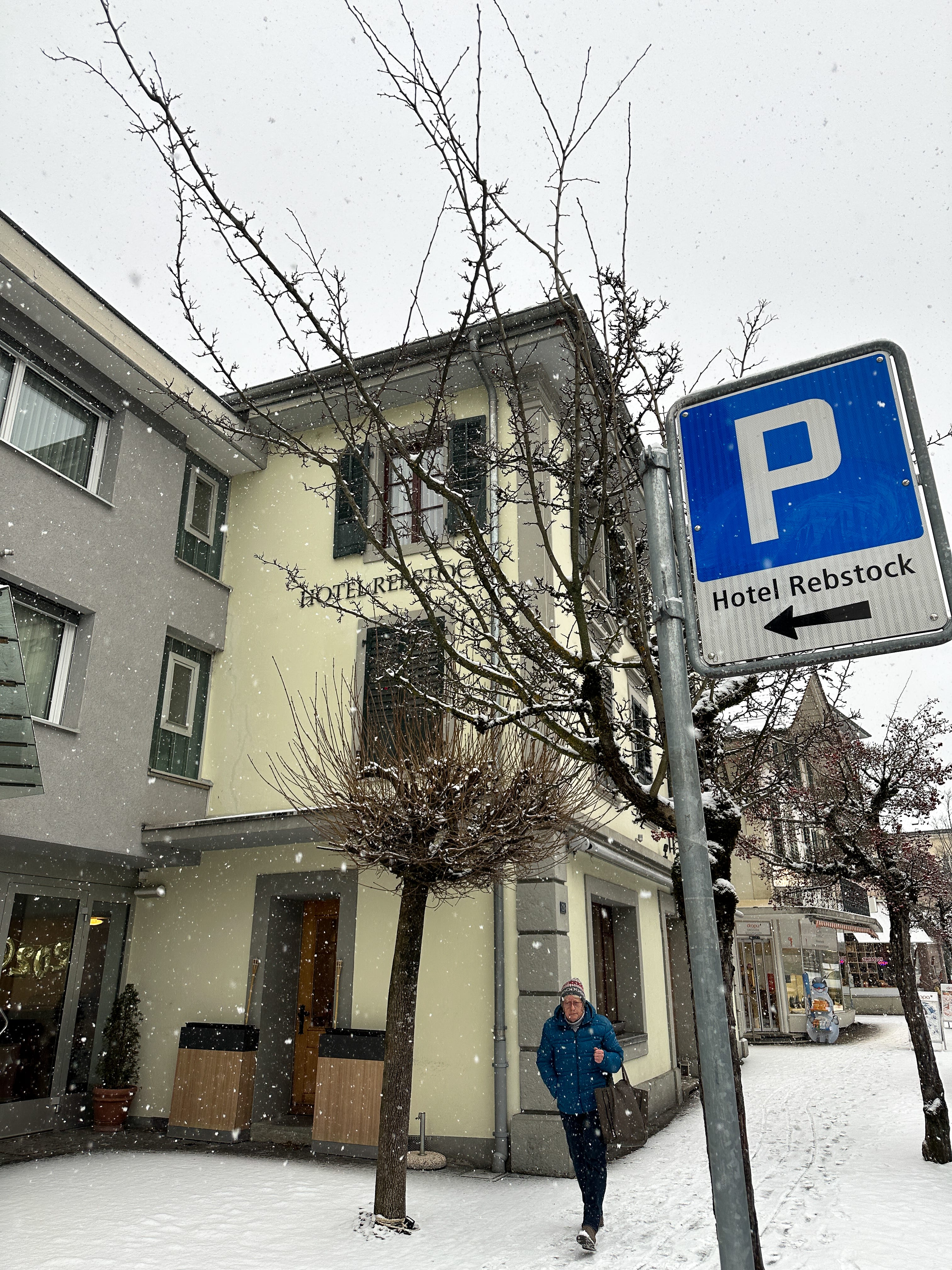 Hotel Rebstock Meiringen in winter