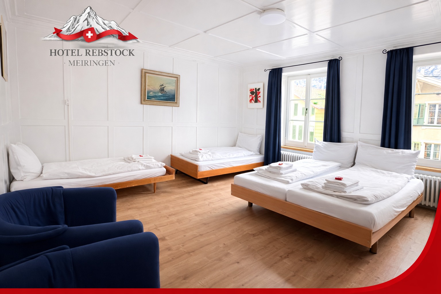 Standard Double Room for chaperones or group leaders at Hotel Rebstock